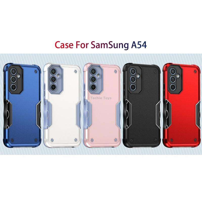 For Samsung Galaxy A54 5G Non-slip Shockproof Armor Phone Case(Pink)
