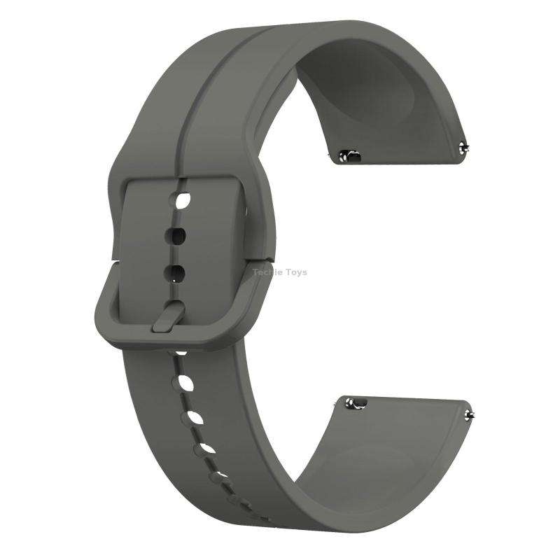 For Garmin Forerunner 255 Music 22mm Loop Silicone Watch Band(Dark Grey)