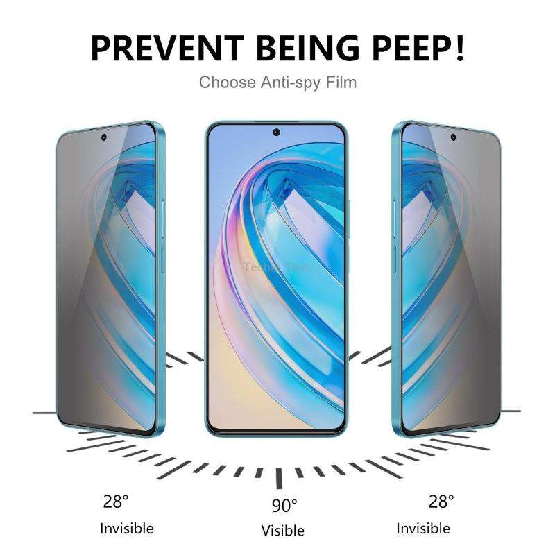 For Honor X8A ENKAY 28 Degree Anti-peeping Tempered Glass Full Screen Film