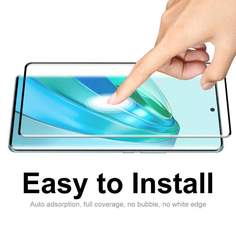For Honor X9A / Magic5 Lite 2pcs ENKAY 0.26mm 3D Hot Bending Tempered Glass Full Film with Lens Film