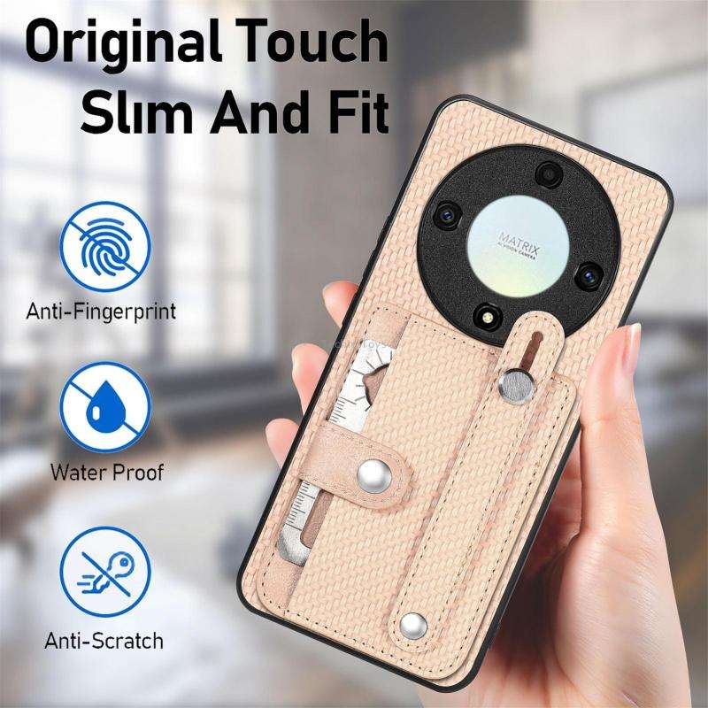 For Honor X9A Wristband Kickstand Card Wallet Back Cover Phone Case with Tool Knife(Green)