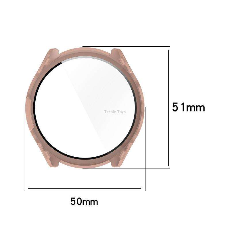 For Garmin Forerunner 965 PC + Toughened Film Integrated Watch Protective Case(Transparent)