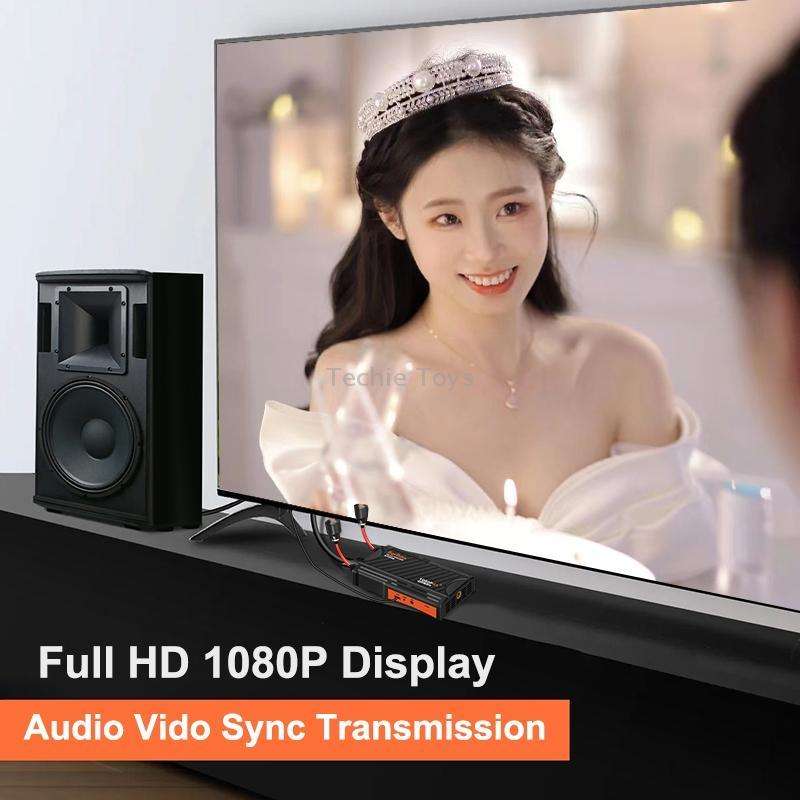 009 Pro 300m Wireless Screen Casting Video Transmitter Receiver Wireless Display Dongle Adapter(UK P