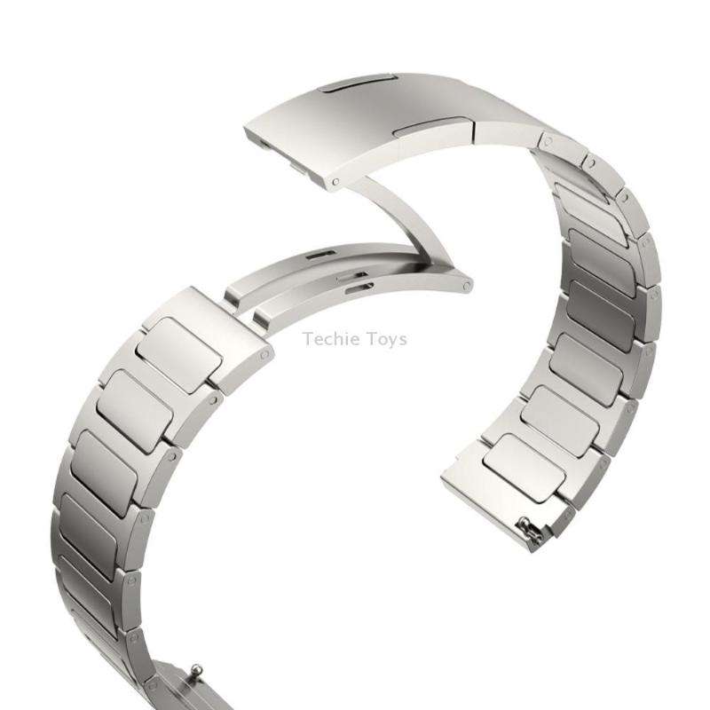 For Garmin Forerunner 255 Music 22mm I-Shaped Titanium Alloy Watch Band(Black)