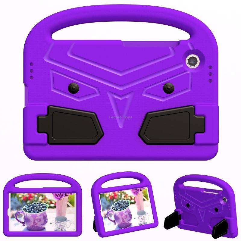 For Samsung Galaxy Tab A9 Sparrow Style Shockproof Kickstand EVA Tablet Case(Purple)