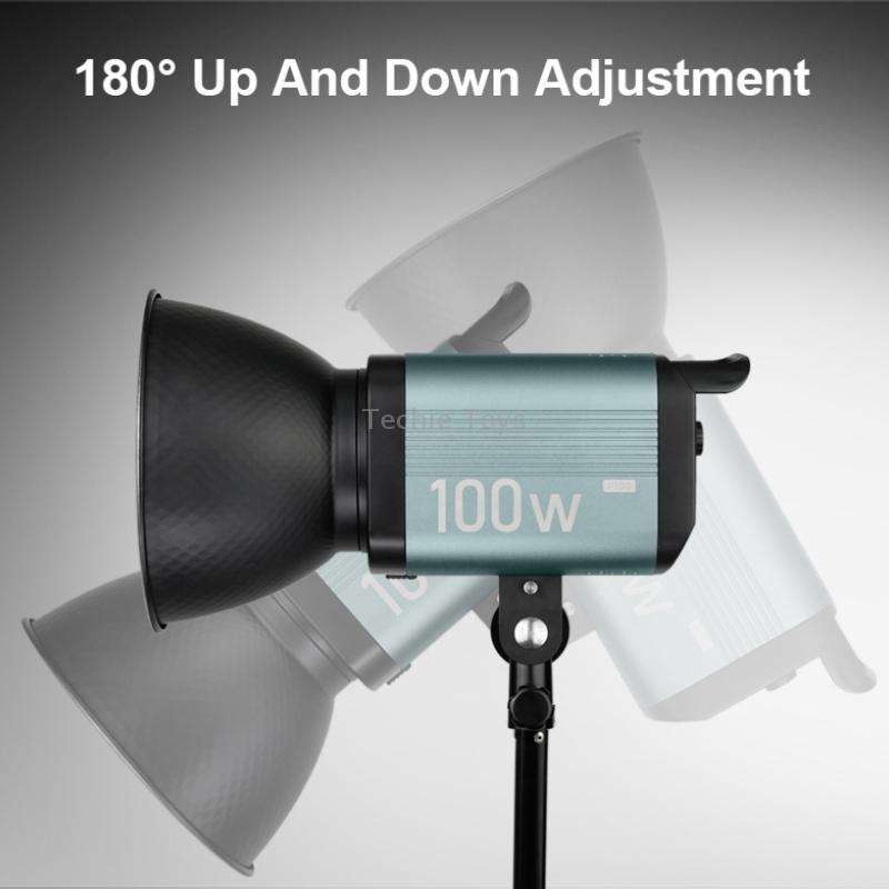 VLOGLITE P100 Professional Photography Video Fill Light 100W High Powerful Bright COB LED Light, Plu
