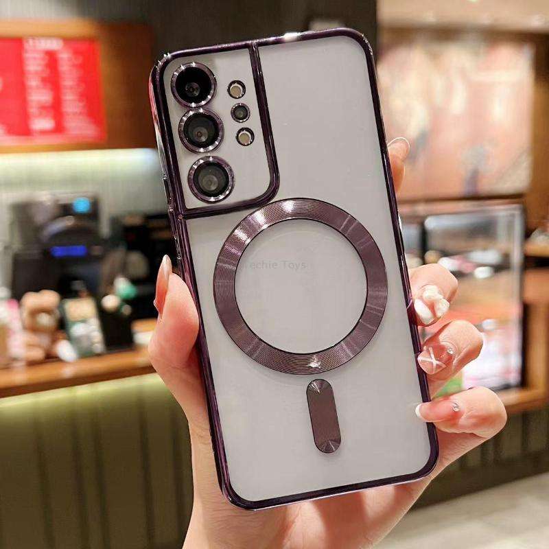 For Samsung Galaxy Note10+ MagSafe Electroplating TPU Phone Case(Purple)