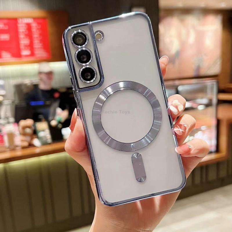 For Samsung Galaxy Note 20 MagSafe Electroplating TPU Phone Case(Sierra Blue)