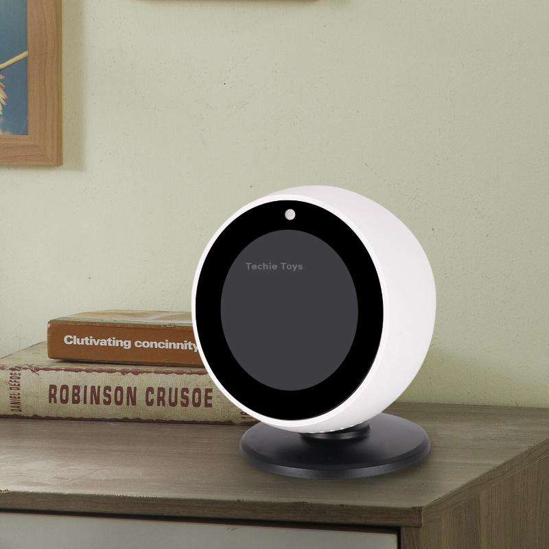 A311 For Amazon Echo Spot Angle Adjustable Bluetooth Speaker Magnets Bracket(Black)