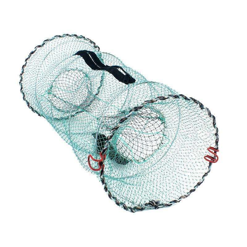 Spring Crab Cage Fishing Net Round Folding Fishing Net(Small)