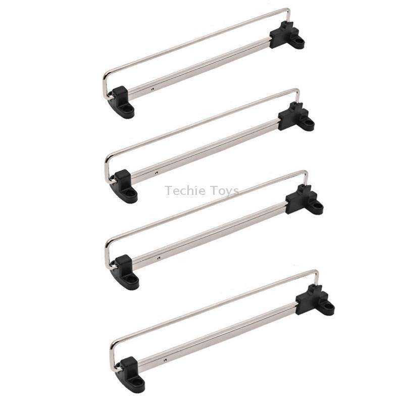 Y01B Plastic Head 16 inches Wardrobe Hardware Push-Pull Hanging Rod Clothes Rail