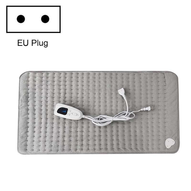 Home Physiotherapy Heating Pad Electric Heating Blanket, Size: 40x30cm, Plug Tpye:EU Plug(Silver Gra