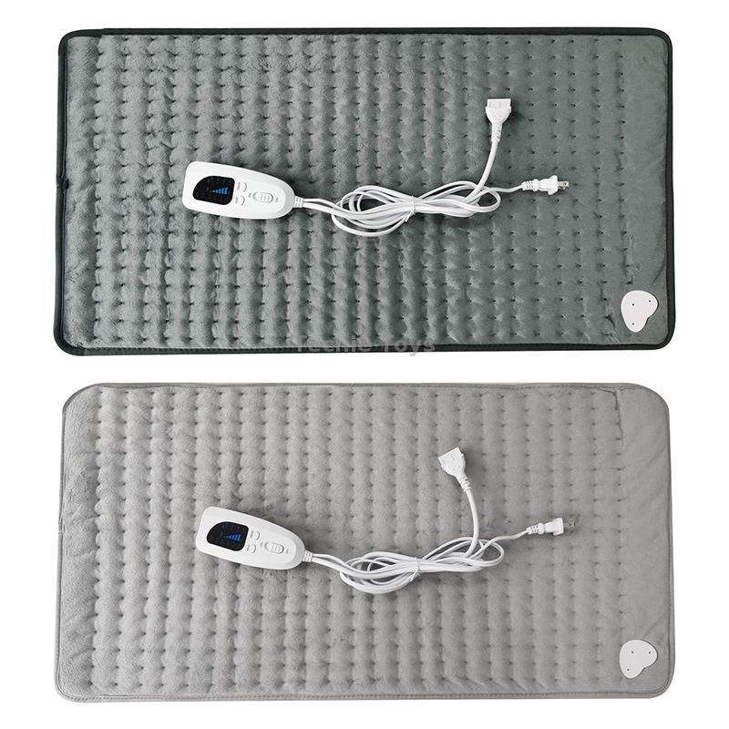 Home Physiotherapy Heating Pad Electric Heating Blanket, Size: 40x30cm, Plug Tpye:EU Plug(Silver Gra