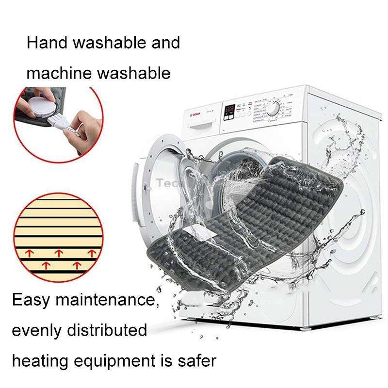 Home Physiotherapy Heating Pad Electric Heating Blanket, Size: 40x30cm, Plug Tpye:EU Plug(Silver Gra