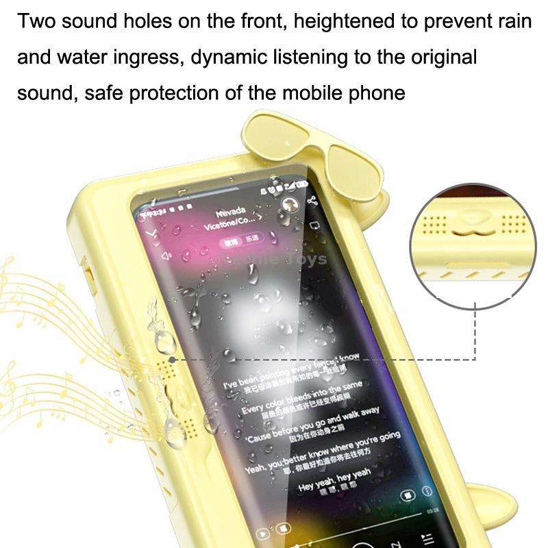 Bathroom Waterproof Mobile Phone Holder Bathing Watch TV Removable Touch Screen Phone Case(Green)