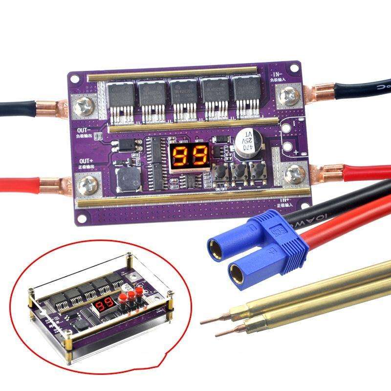 Start Treasure Version 12V Digital Display DIY Battery Spot Welding Machine Pen Control, Style:10 Sq