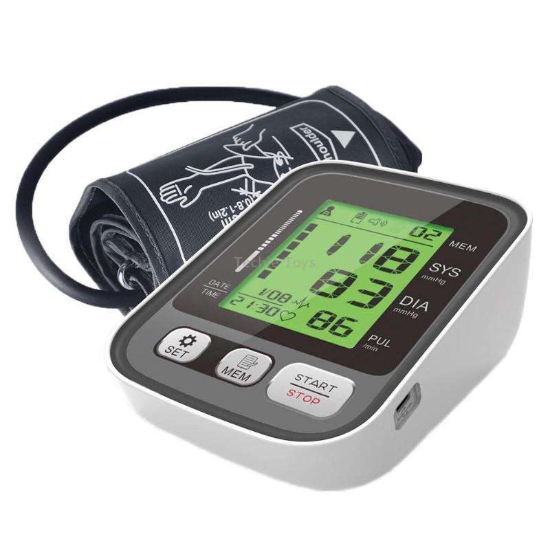 JZ-256A Tri-Color Backlight Automatic Upper Arm Sphygmomanometer Home Electronic Sphygmomanometer, S