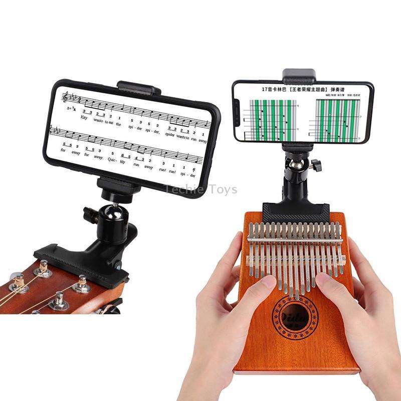 GS07 Live Video Thumbnail Phone Guitar Stand, Style:Guitar