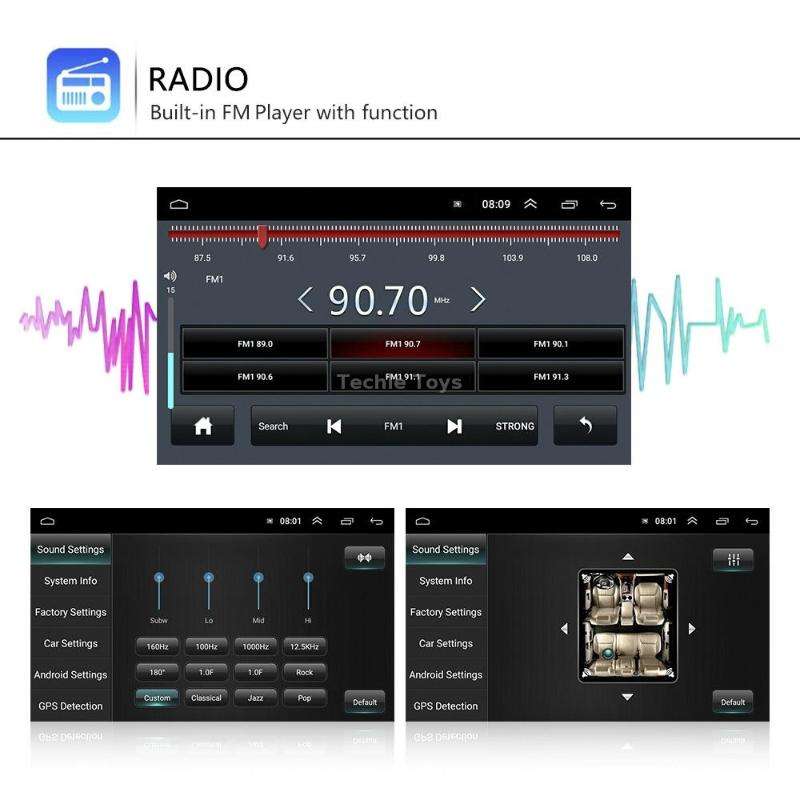 A3040 For Volkswagen 7-inch 2+32G Android Car Navigation Central Control Large Screen Player