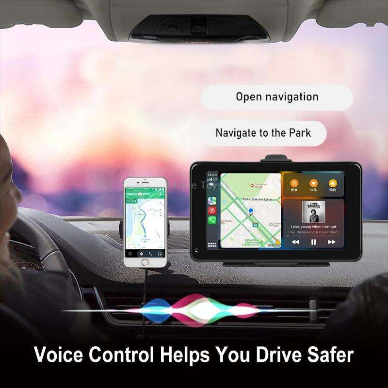 A3135 7 Inch HD Wired Smart Screen With Wireless CarPlay + Android Auto + Android With With 32G Memo