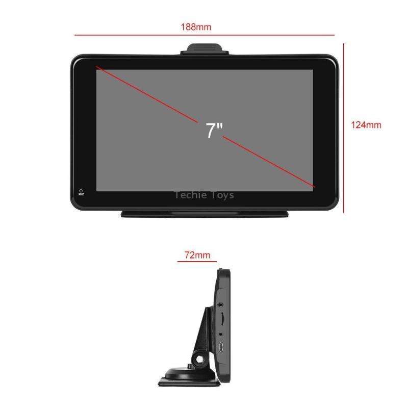 A3135 7 Inch HD Wired Smart Screen With Wireless CarPlay + Android Auto + Android With With 32G Memo