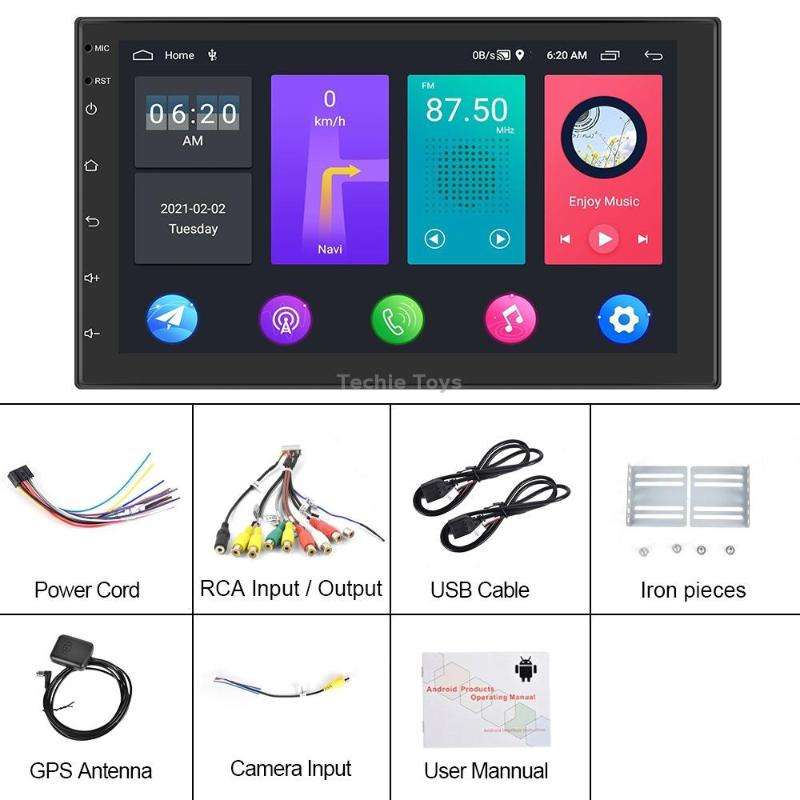 A2798 9 Inch Android WiFi 2+32G Central Control Large screen Universal Car Navigation Reversing Vide