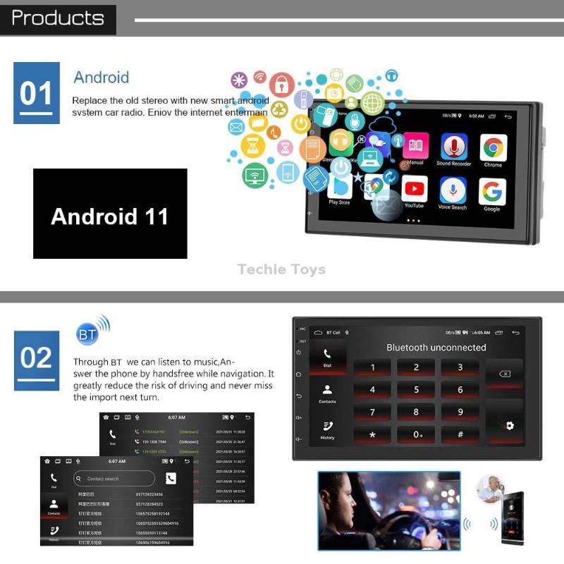 A2798 9 Inch Android WiFi 2+32G Central Control Large screen Universal Car Navigation Reversing Vide
