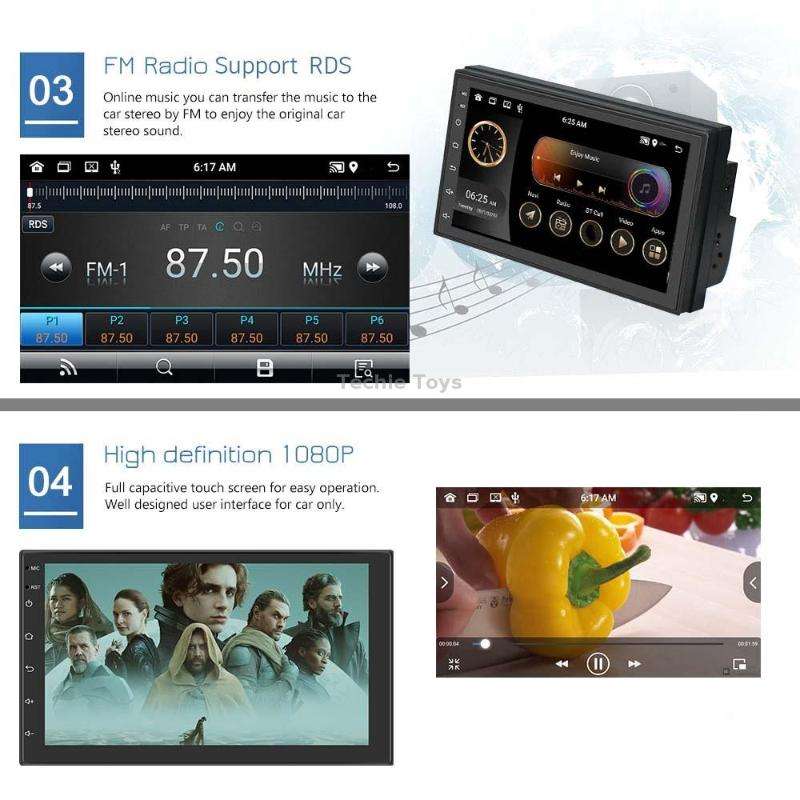 A2798 9 Inch Android WiFi 2+32G Central Control Large screen Universal Car Navigation Reversing Vide