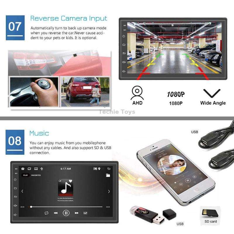 A2798 9 Inch Android WiFi 2+32G Central Control Large screen Universal Car Navigation Reversing Vide