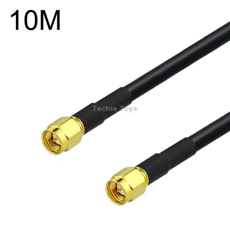 SMA Male To SMA Male RG58 Coaxial Adapter Cable, Cable Length:10m