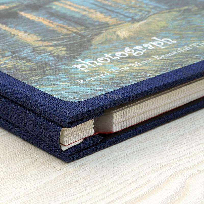 Retro Art DIY Handmade Photo Album Self-Adhesive Film Album, 16 inch Ride The Wind And Waves(