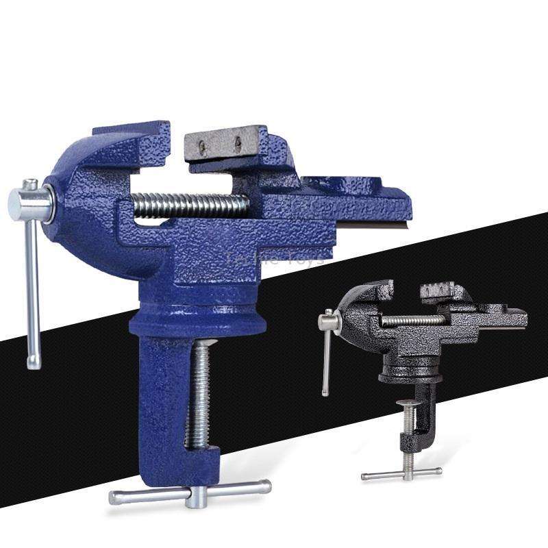 360-Degree Rotating Small Vise Table Flat Universal Table Clamp, Random Color Delivery, Size:60mm