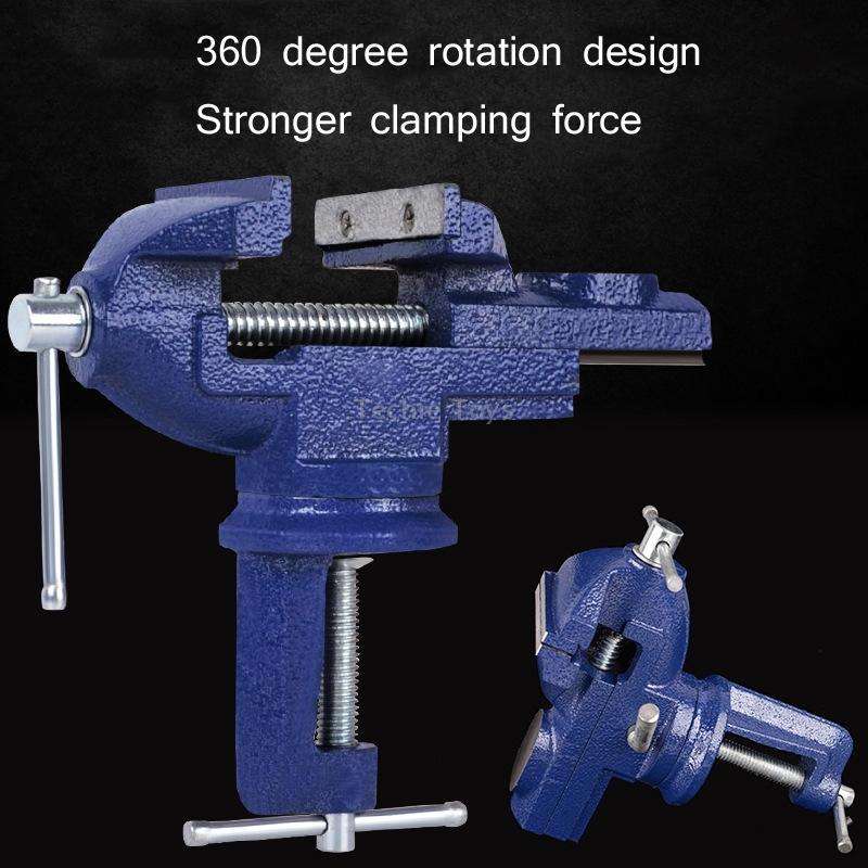 360-Degree Rotating Small Vise Table Flat Universal Table Clamp, Random Color Delivery, Size:60mm