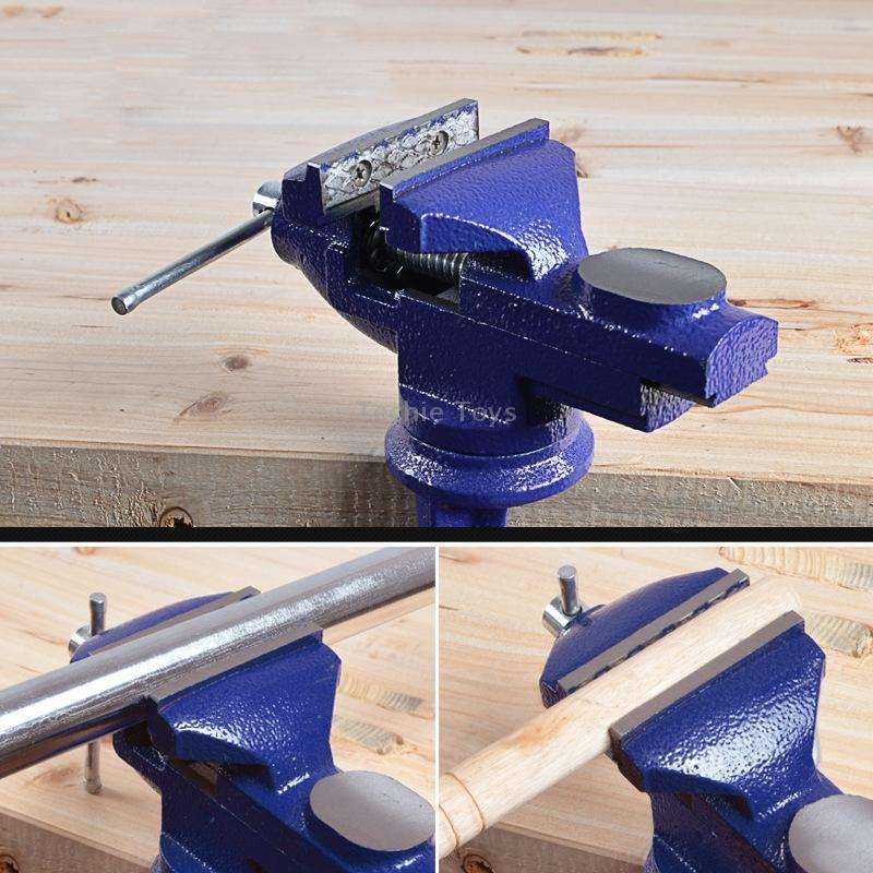 360-Degree Rotating Small Vise Table Flat Universal Table Clamp, Random Color Delivery, Size:60mm