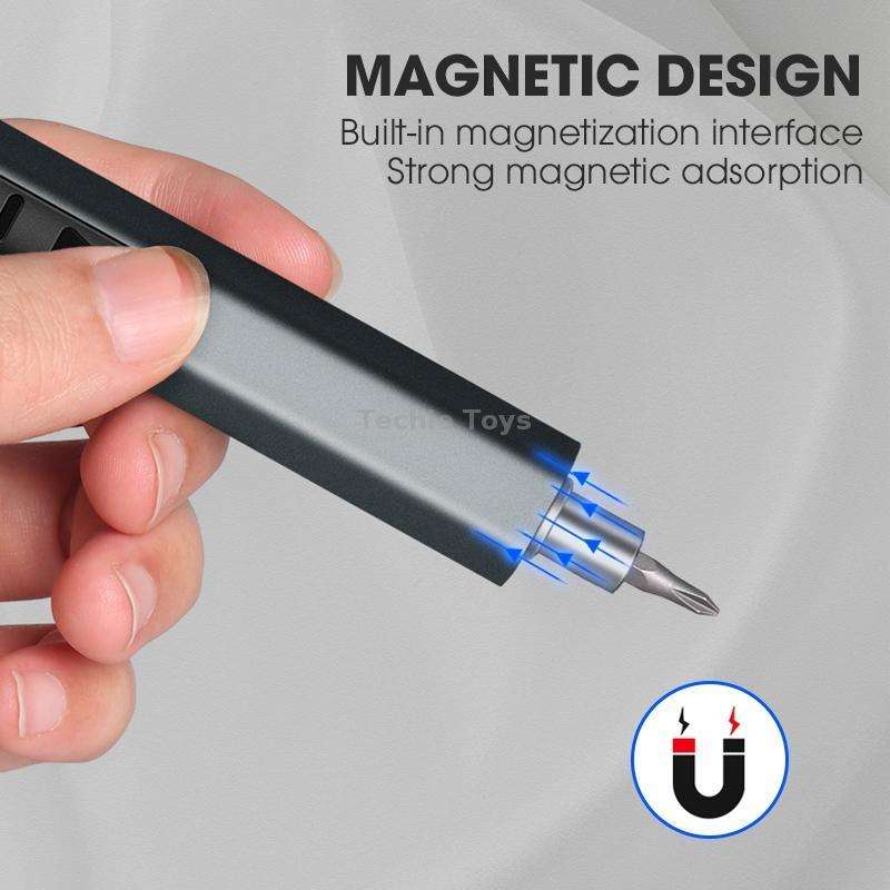 36 In 1 Rechargeable Mini Electric Screwdriver Set With 3LED Lighting(Blue)