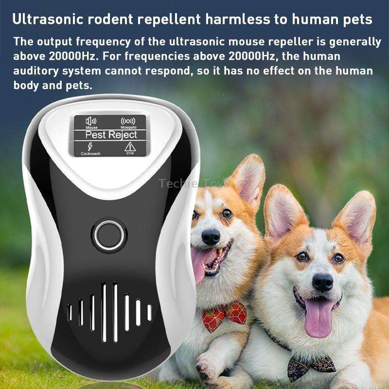 Ultrasonic Multifunctional Mouse Repeller Energy-Saving Silent Insect Repeller, Plug Type:EU Plug(Bl