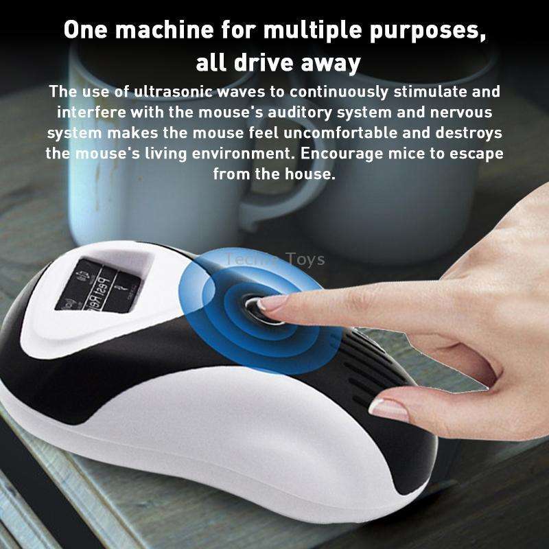 Ultrasonic Multifunctional Mouse Repeller Energy-Saving Silent Insect Repeller, Plug Type:EU Plug(Bl