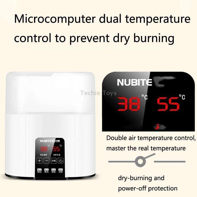 NUBITE N20 2 In 1 Double Bottle Warmer Sterilization Machine, Plug Specifications:, Plug Type:US Plu