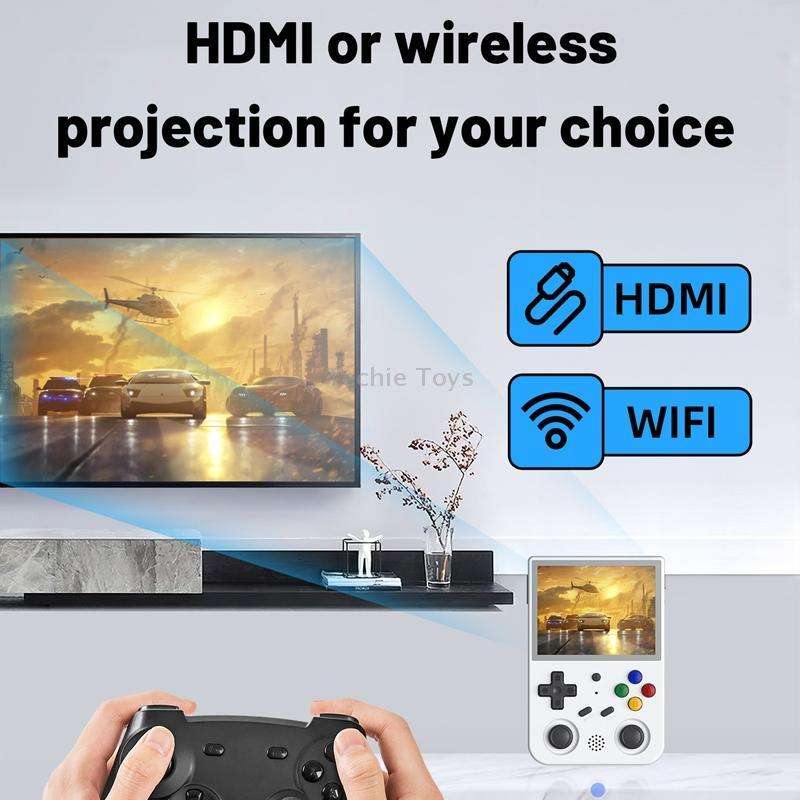 ANBERNIC RG353VS 3.5 Inch Wireless Game Box Linux Single OS Handheld Game Console 64G 15,000 Games(G