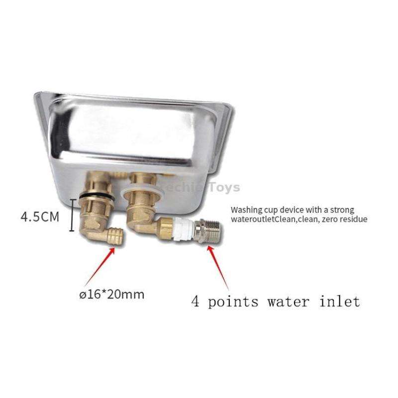 Automatic High Pressure Embedded Stainless Steel Bar Cup Washer Economy Type B