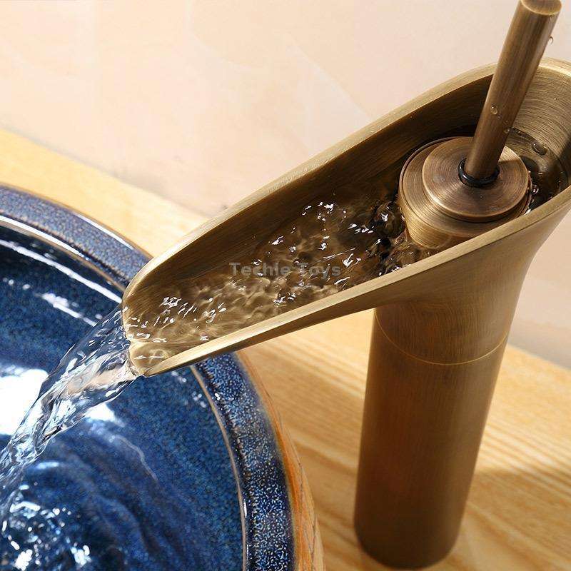 Bathroom Faucet Washbasin Waterfall Hot & Cold Faucet, Specification:84535 High Type