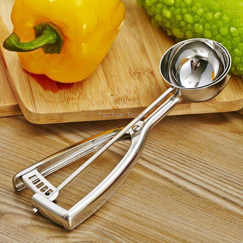 Stainless Steel Ice Cream Spoon Scooper Fruit Scoop, Specification: 39mm