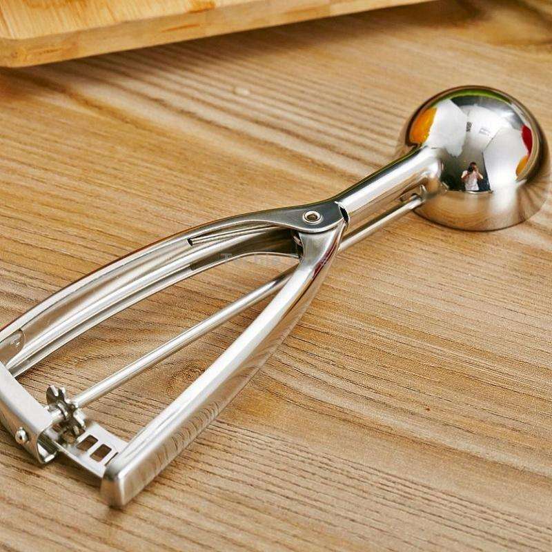 Stainless Steel Ice Cream Spoon Scooper Fruit Scoop, Specification: 39mm