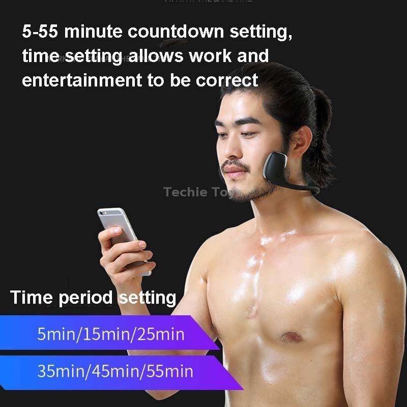 Micro-Current Facial Massager Smart Lazy Face-Lifting Device EMS Beauty Device(Black)
