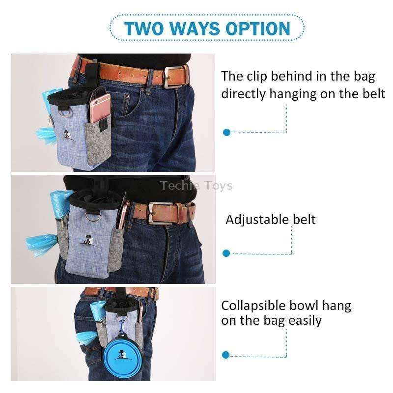 Dog Training Bag Outing Food Snacks Garbage Bag Dog Outing Training Waist Bag Pet Training Bag, Spec