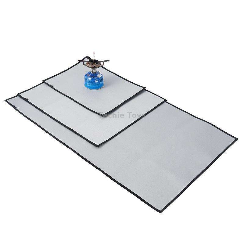 CLS Outdoor Camping Fireproof Cloth Picnic Barbecue Heat Insulation Mat Flame Retardant Fiberglass F