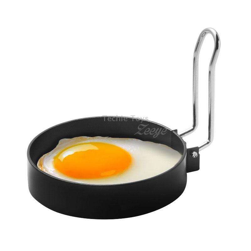 4-Pack Egg Ring Iron Spray Non-Stick Round Omelette Model Omelette Mold