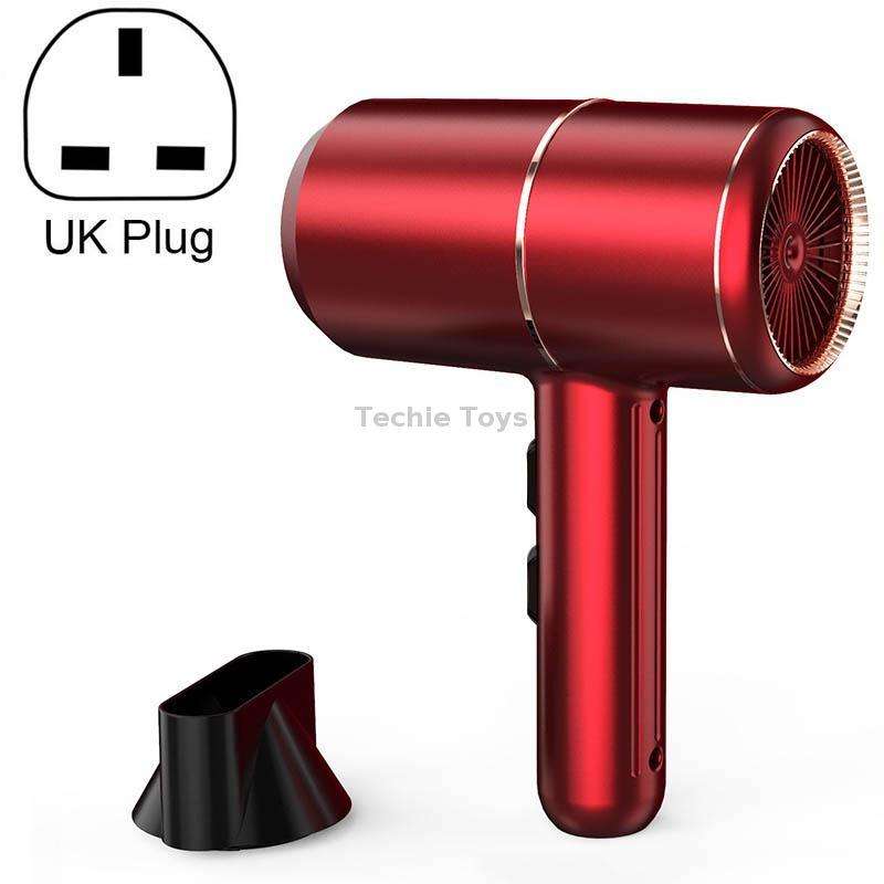 Home Dormitory Mute High-Power Hot And Cold Air Hair Dryer, 220V UK Plug(Pink)