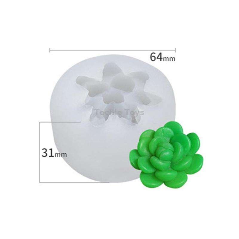 SX-ZW-136 Fleshy Three-Dimensional Candle Silicone Mold DIY Handmade Soap Aromatherapy Epoxy Mold
