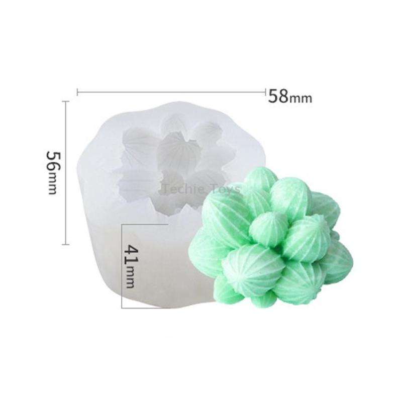 SX-ZW-186 Fleshy Three-Dimensional Candle Silicone Mold DIY Handmade Soap Aromatherapy Epoxy Mold